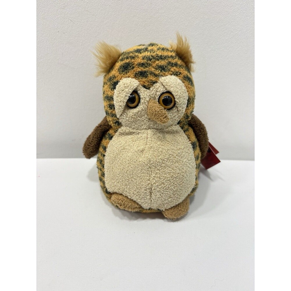 Russ Luv Pets Spotto Owl Plush w/ Tags Brown Spotted Stuffed Animal 5.5" w/Tags